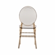 Techni Home Stackable Ghost Style Amber Acrylic Event Chairs - Set of 2
