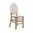 Techni Home Stackable Ghost Style Amber Acrylic Event Chairs - Set of 2