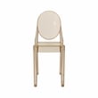 Techni Home Stackable Amber Acrylic Ghost Event Chairs - Set of 4