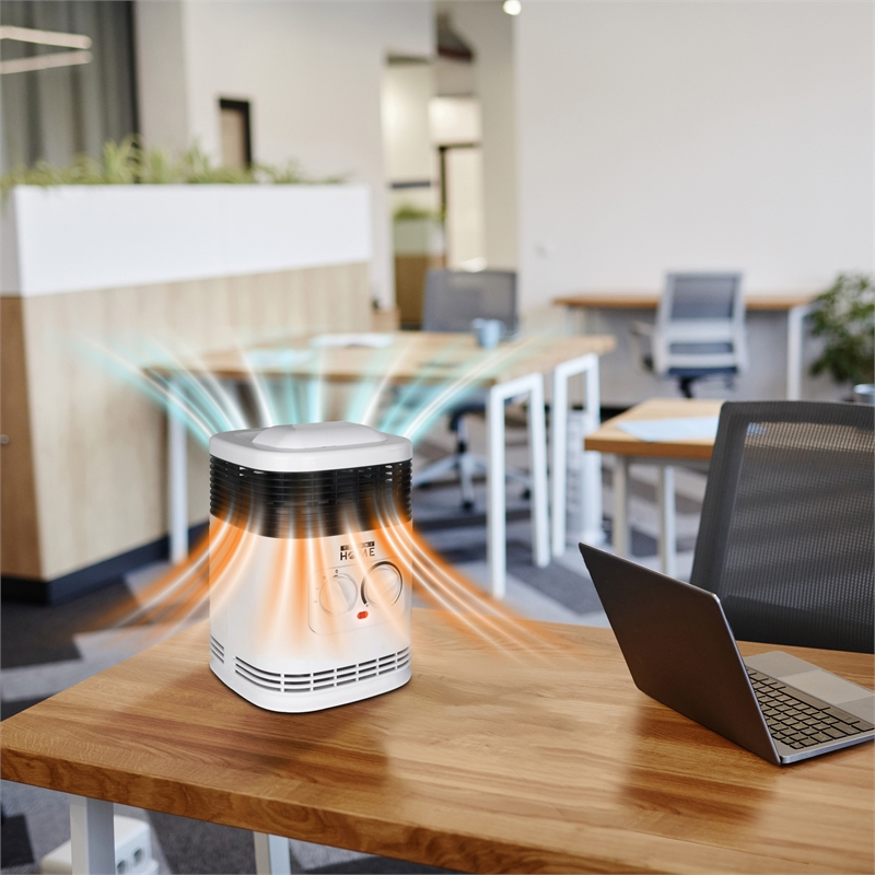 Techni Home 360degree Ceramic Space Heater with Adjustable Thermostat