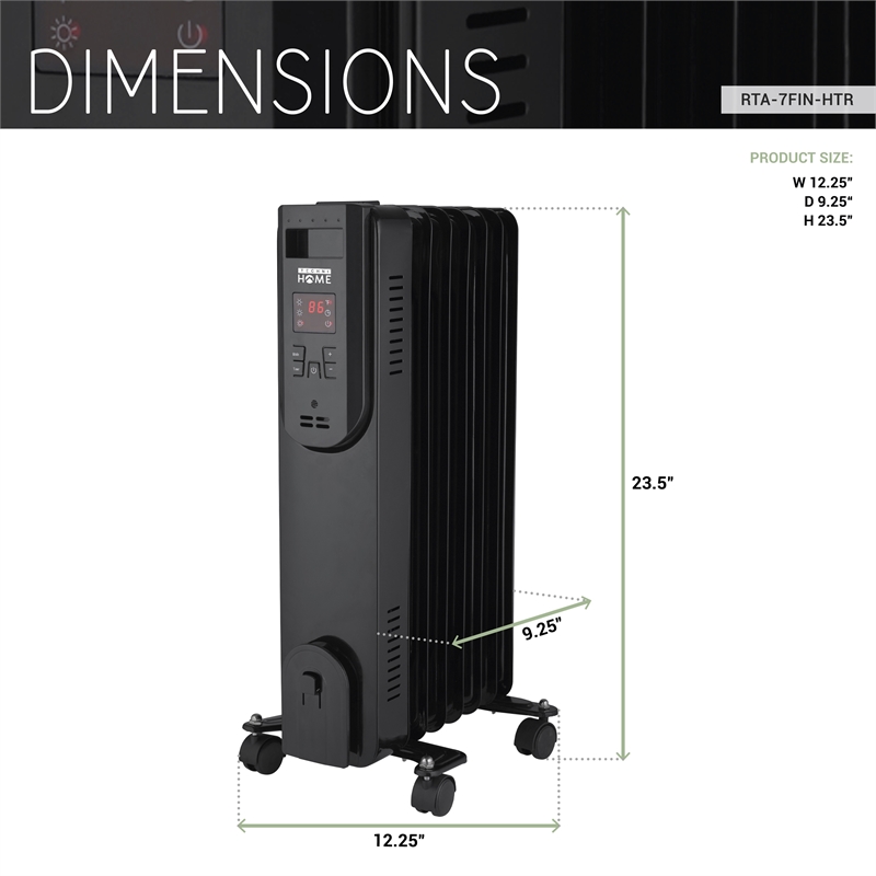 Techni Home Oil-Filled Radiator Space Heater