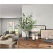 Eucalyptus in Large Rowan Vase with Black River Rock