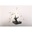 White Real-Touch Phael Orchids in Marina Bowl