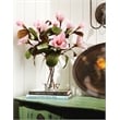 Pink Magnolia Stems in Socle Vase