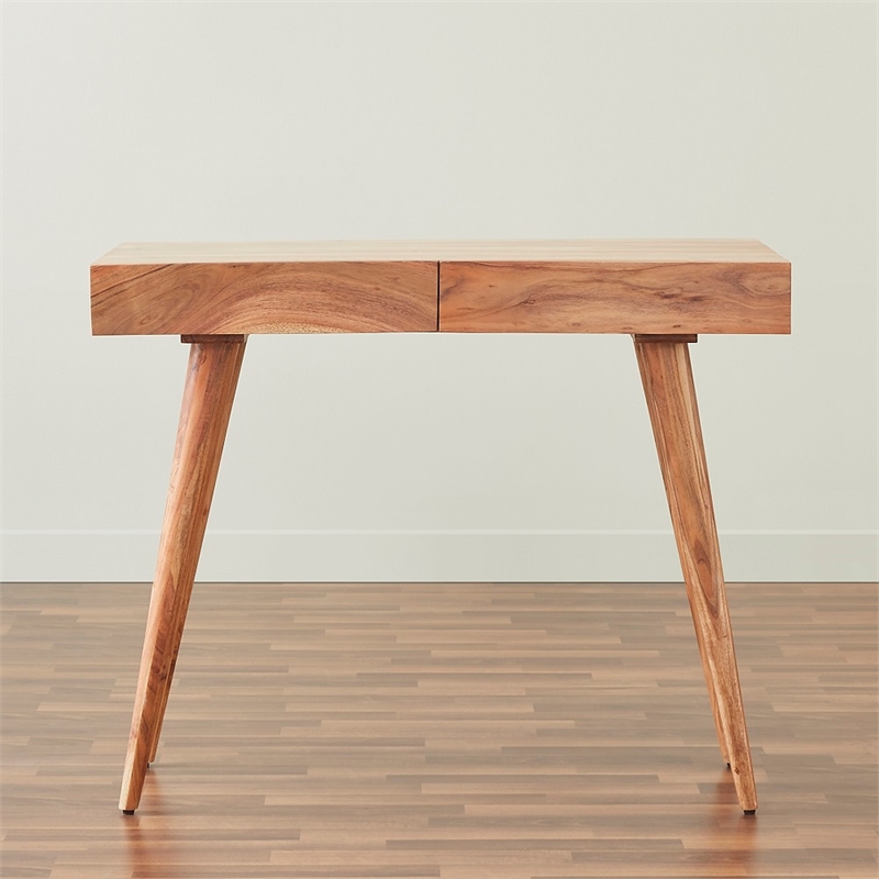 Pratt 39 inch Office Desk in Natural finish