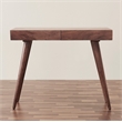Pratt 39 inch Solid Wood Office Desk in Dark Walnut