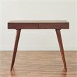 Pratt 39 inch Solid Wood Office Desk in Dark Walnut