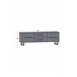 Linear Hardwood TV Stand with Storage for TV up to 63 inches