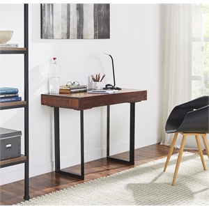 Glide Office Desk with Storage in Walnut finish 39 inches wide