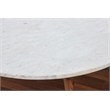 Nero white authentic marble round coffee table