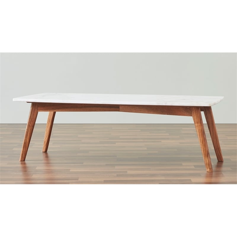 Nero white authentic marble rectangle coffee table