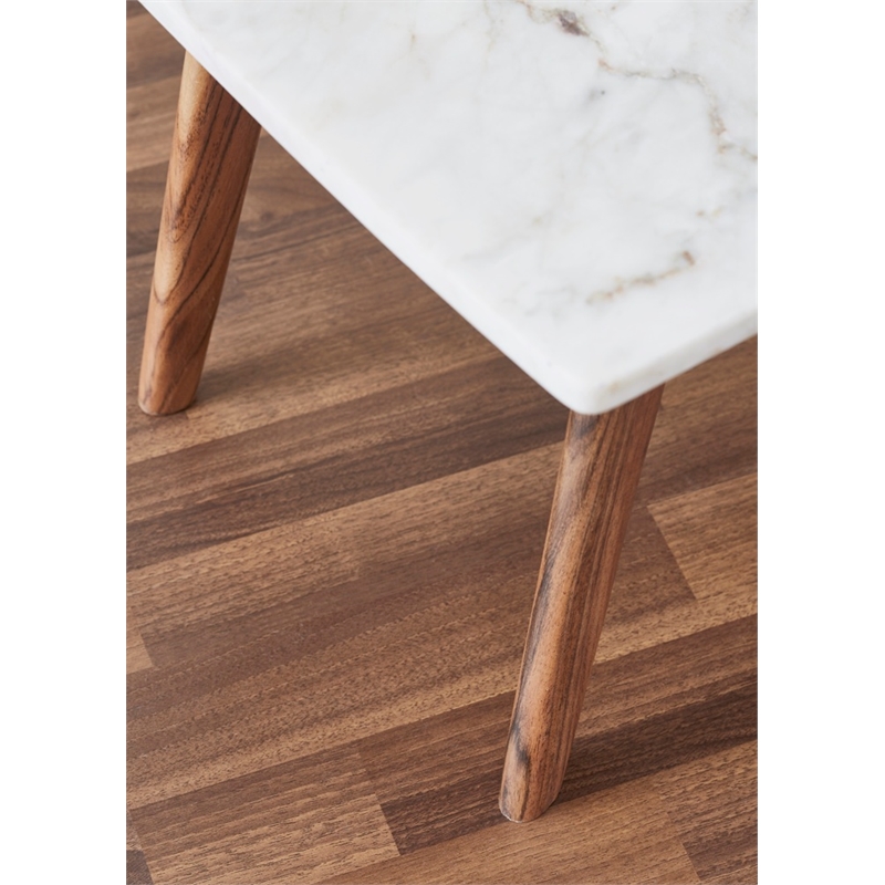 Nero white authentic marble rectangle coffee table