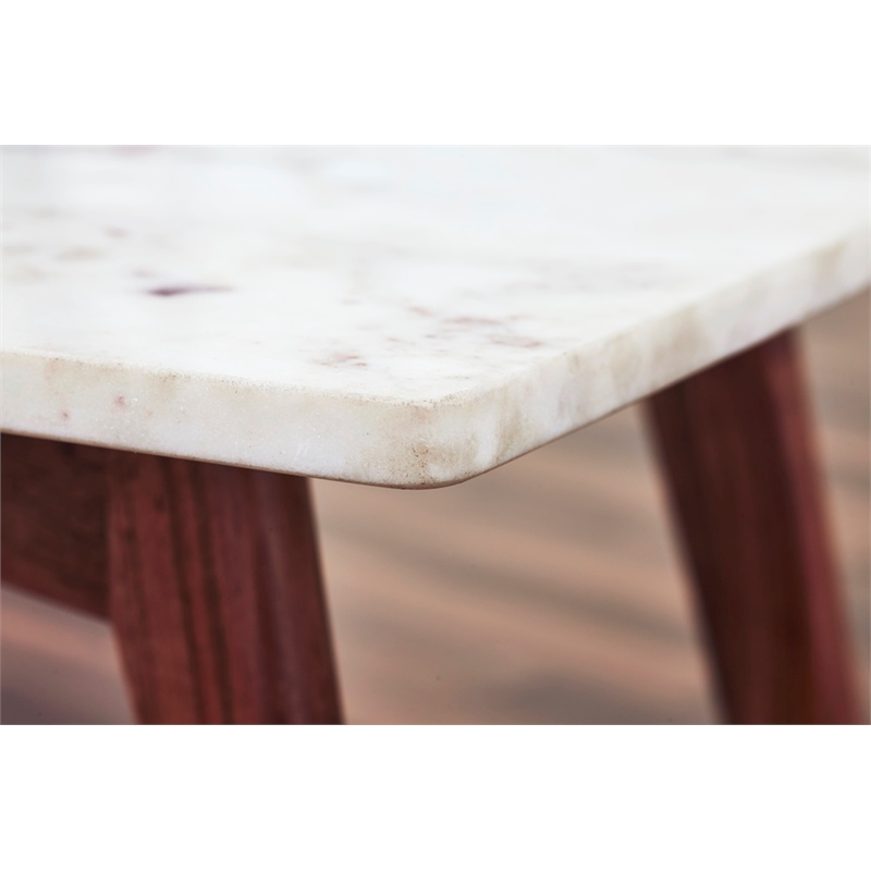 Nero white authentic marble rectangle coffee table