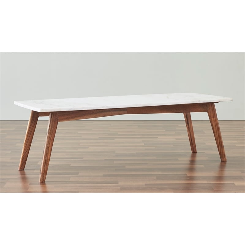 Nero white authentic marble rectangle coffee table