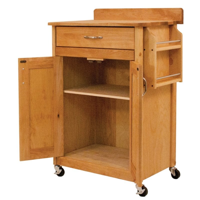 Catskill Craftsmen Kitchen Cart In Natural Birch Cymax Business   1473240 5 L 