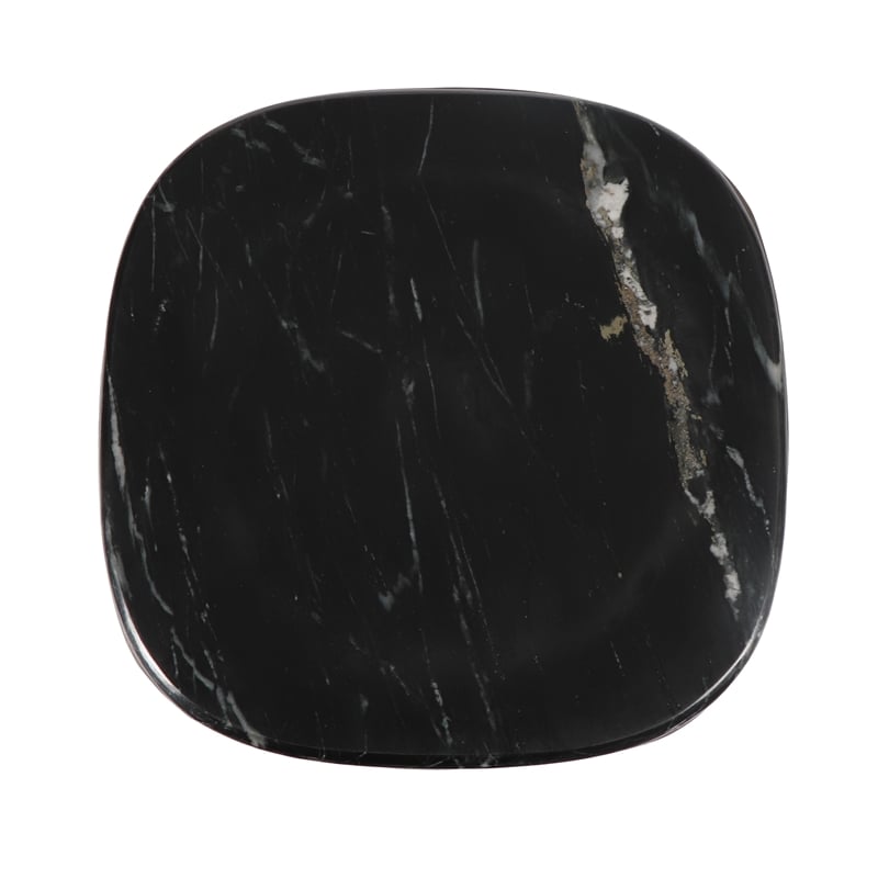 Urbia Marbelle Alfie Marble Counter Stool in Black/Bronze Finish