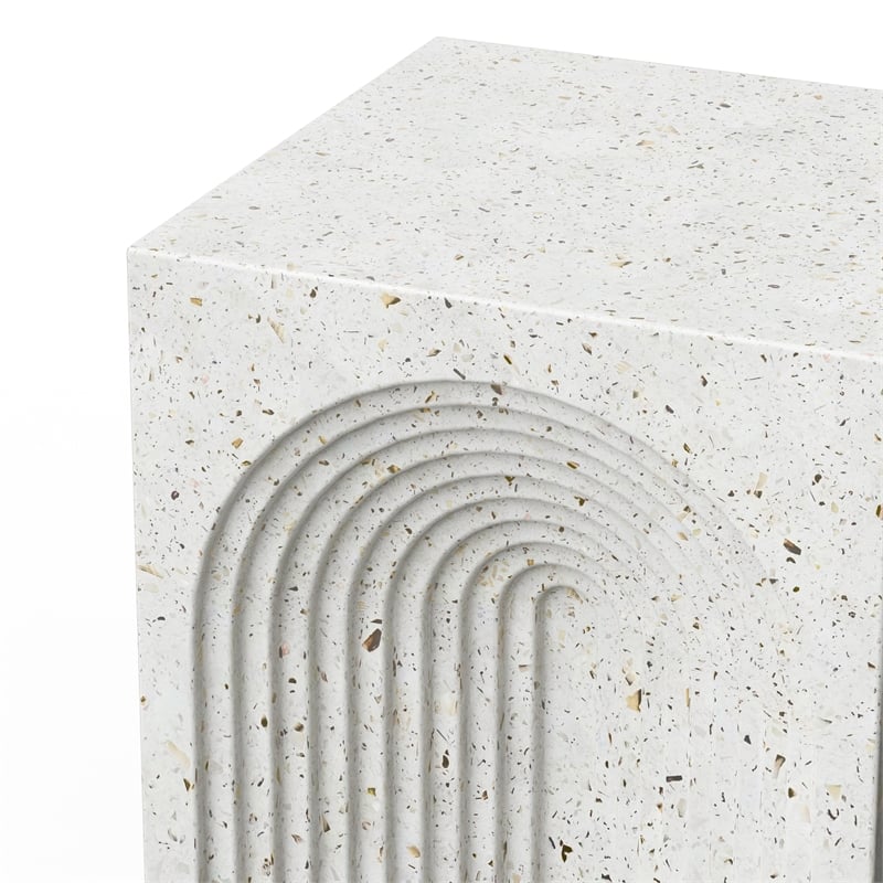 Urbia Mixx Orion Stool in Ivory Terrazzo