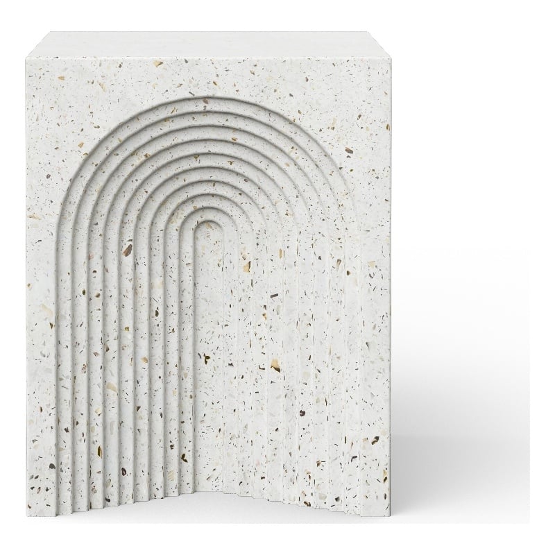 Urbia Mixx Orion Stool in Ivory Terrazzo