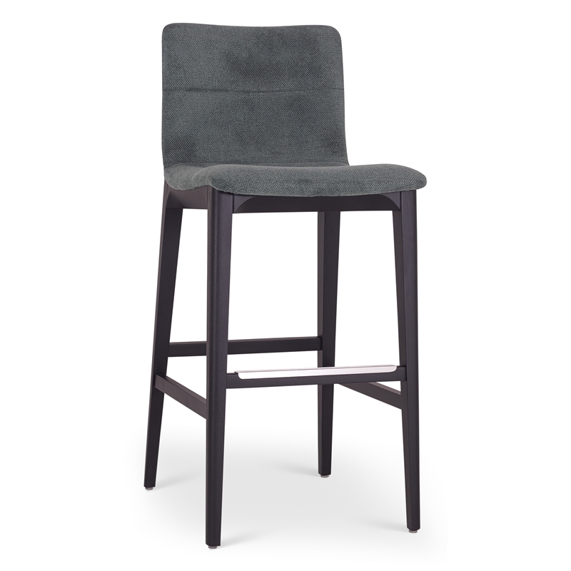 Urbia Modern Brazilian Godan Bar Stool in Jackpot Teal Seat Ebano Frame