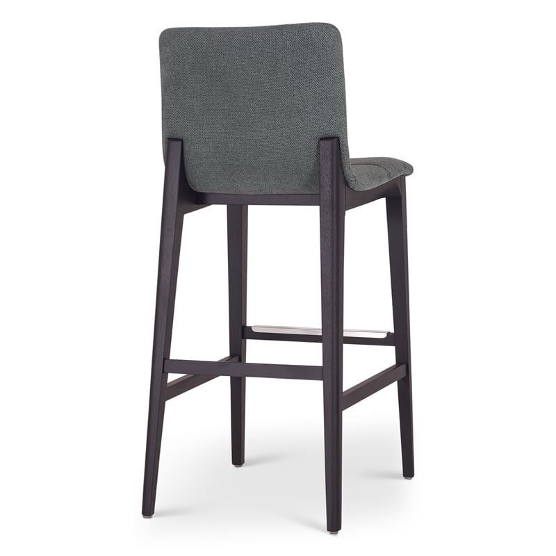 Urbia Modern Brazilian Godan Bar Stool in Jackpot Teal Seat Ebano Frame