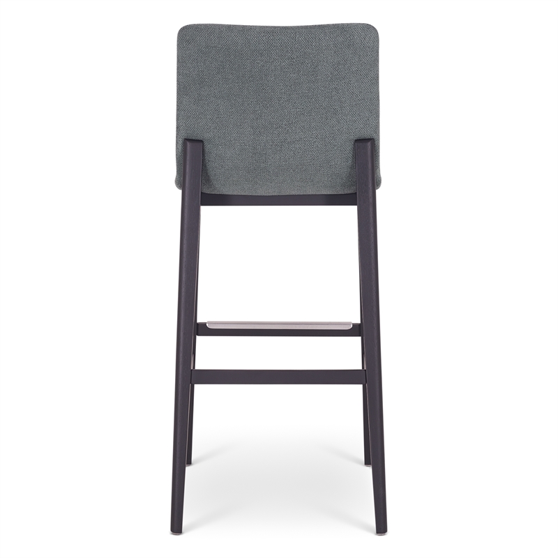 Urbia Modern Brazilian Godan Bar Stool in Jackpot Teal Seat Ebano Frame