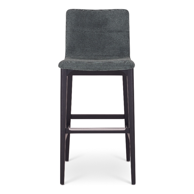 Urbia Modern Brazilian Godan Bar Stool in Jackpot Teal Seat Ebano Frame