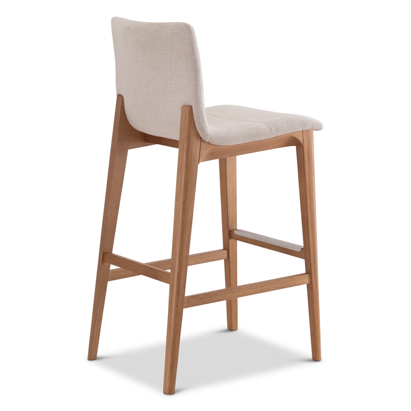 Urbia Modern Brazilian Godan Bar Stool in Natural Seat Domasco Frame