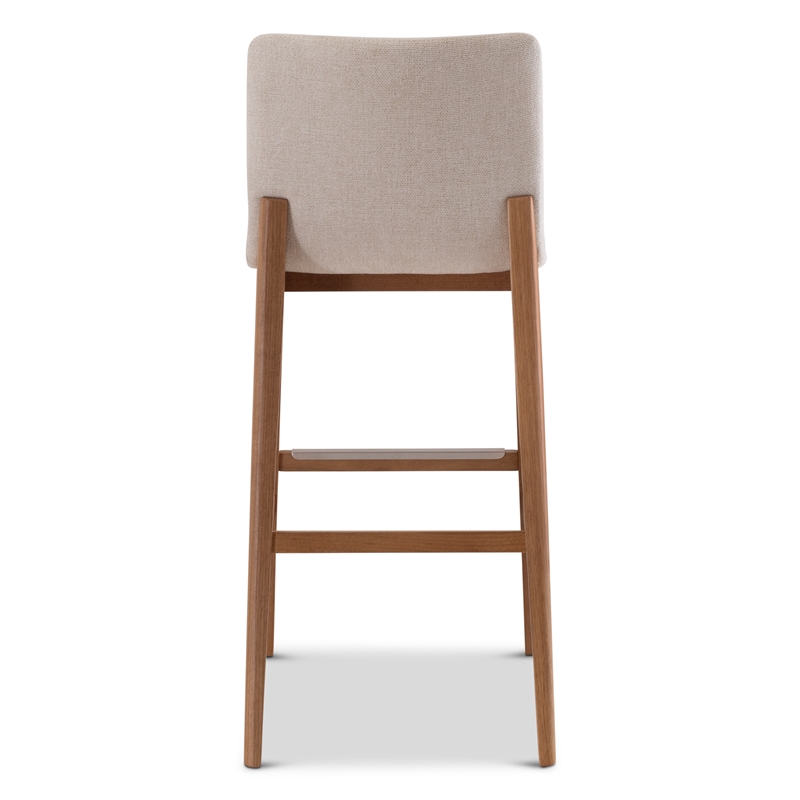 Urbia Modern Brazilian Godan Bar Stool in Natural Seat Domasco Frame