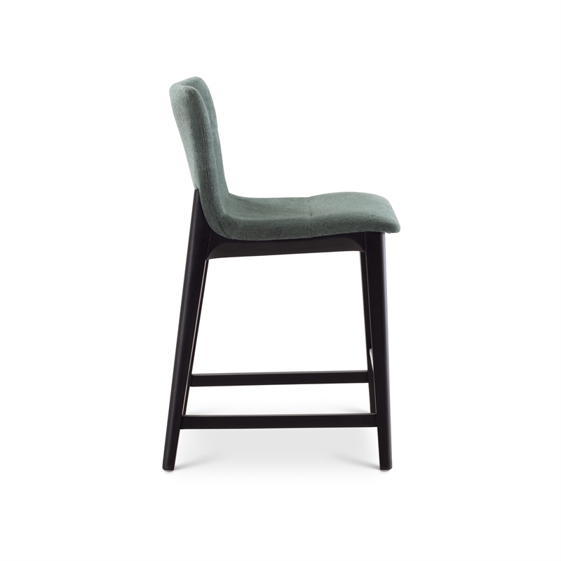 Urbia Modern Brazilian Godan Counter Stool in Jackpot Teal Seat Ebano Frame