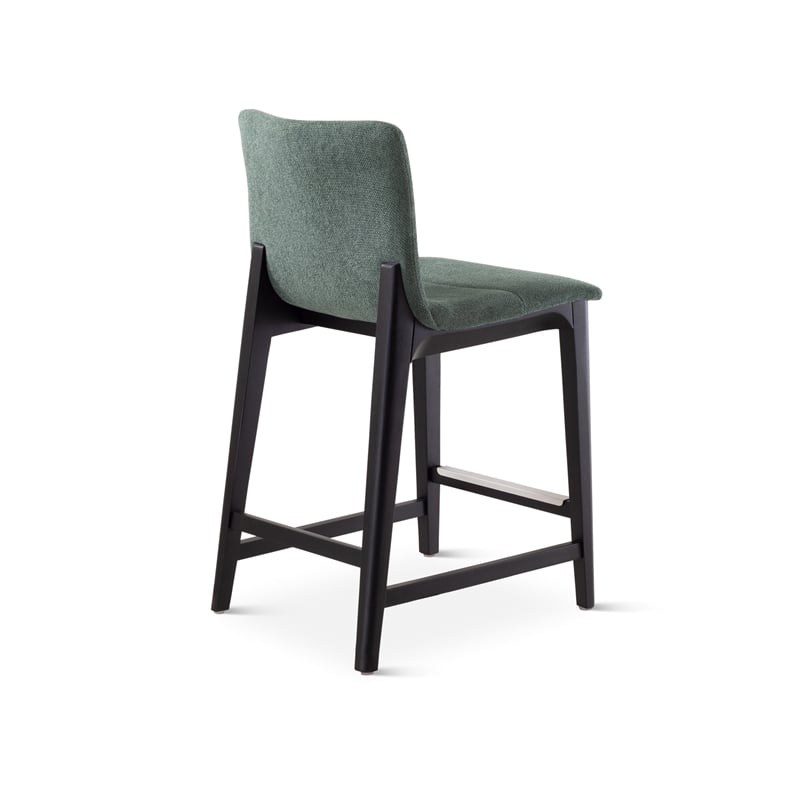 Urbia Modern Brazilian Godan Counter Stool in Jackpot Teal Seat Ebano Frame