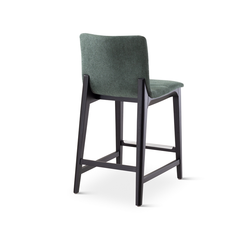 Urbia Modern Brazilian Godan Counter Stool in Jackpot Teal Seat Ebano Frame