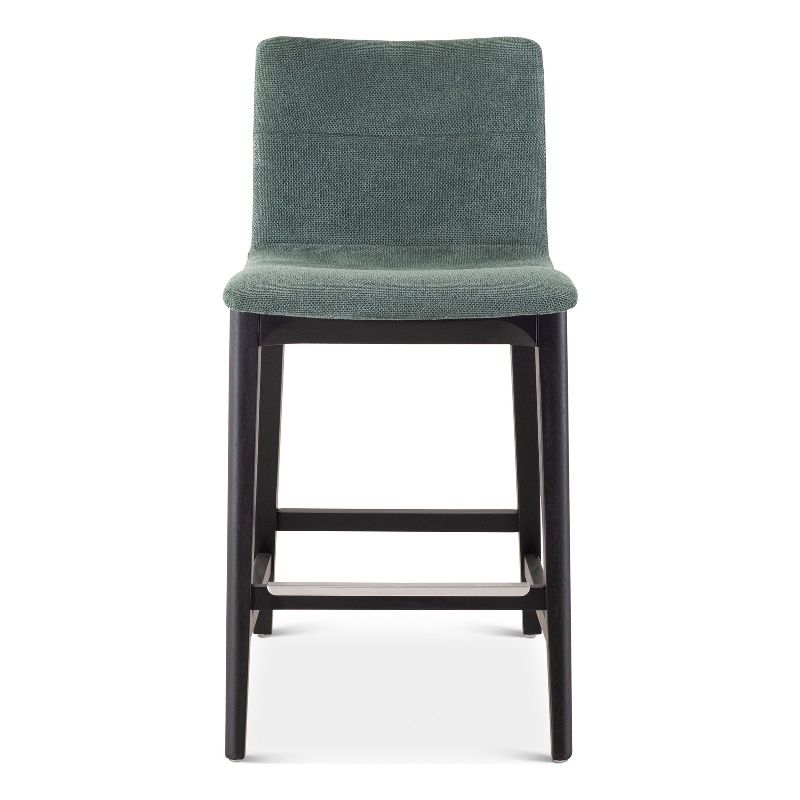 Urbia Modern Brazilian Godan Counter Stool in Jackpot Teal Seat Ebano Frame