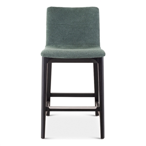 Urbia Modern Brazilian Godan Counter Stool in Jackpot Teal Seat Ebano Frame