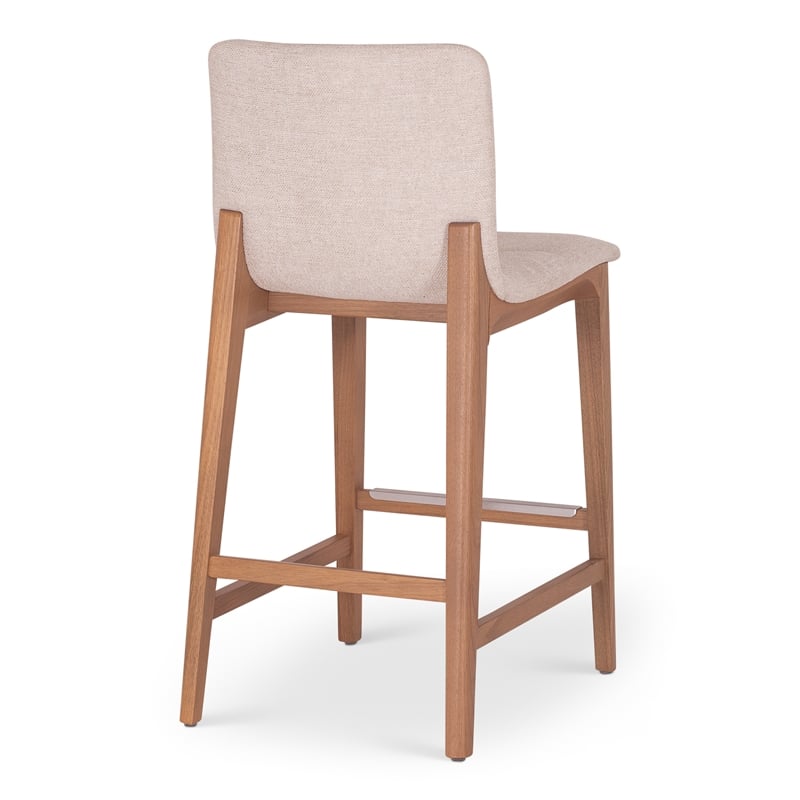 Urbia Modern Brazilian Godan Counter Stool in Harvest Natural Seat Domasco Frame