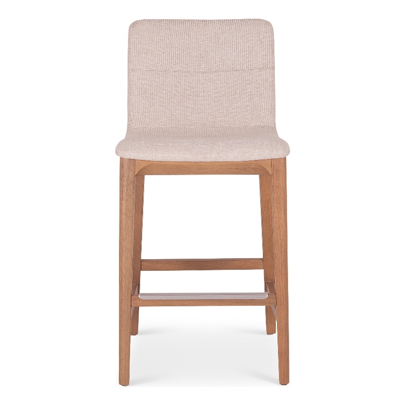 Urbia Modern Brazilian Godan Counter Stool in Harvest Natural Seat Domasco Frame
