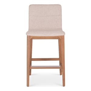 Urbia Modern Brazilian Godan Counter Stool in Harvest Natural Seat Domasco Frame