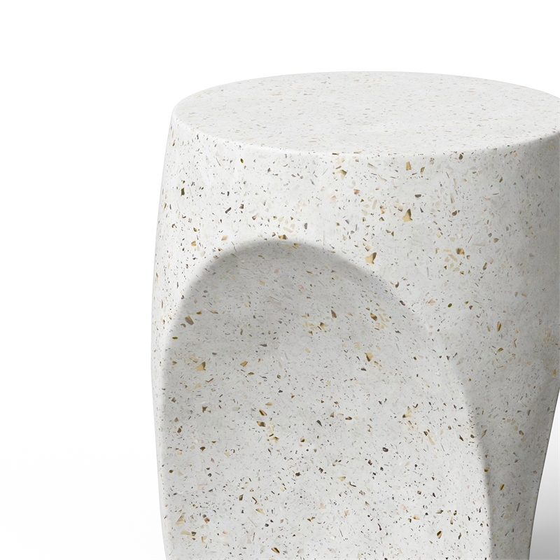 Urbia Mixx Thalia Stool in Ivory Terrazzo