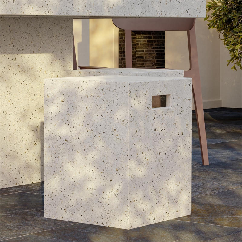 Urbia Mixx Una Stool in Ivory Terrazzo