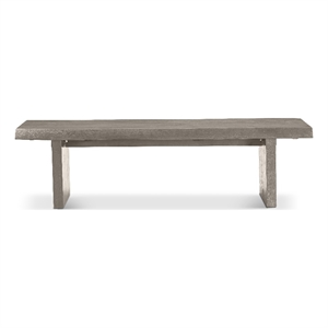 Urbia 65&quot Brooks Bench in Sandblasted Grey Frame