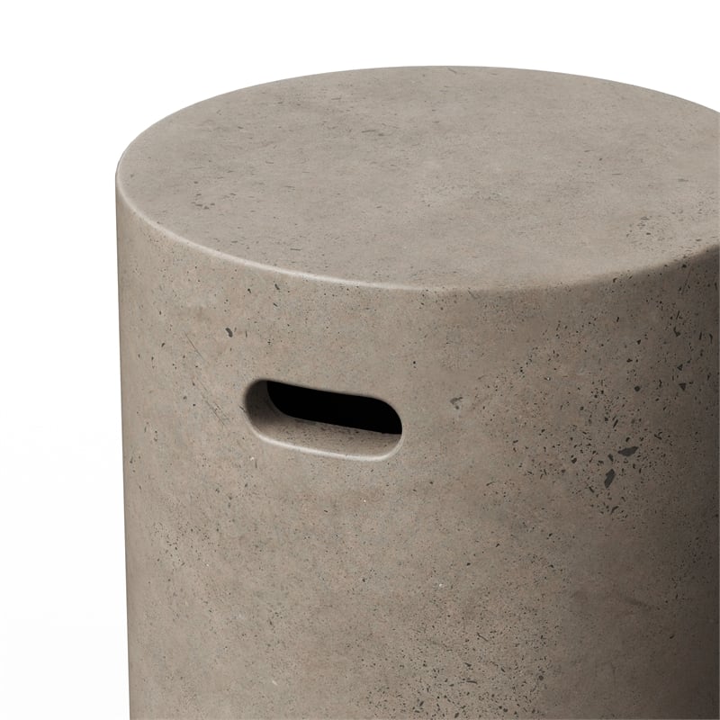urbia mixx cylinder stool in dark gray
