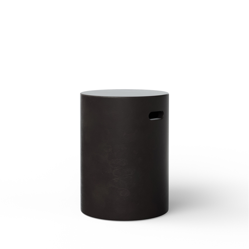 Urbia Mixx Cylinder Stool in Lava Black