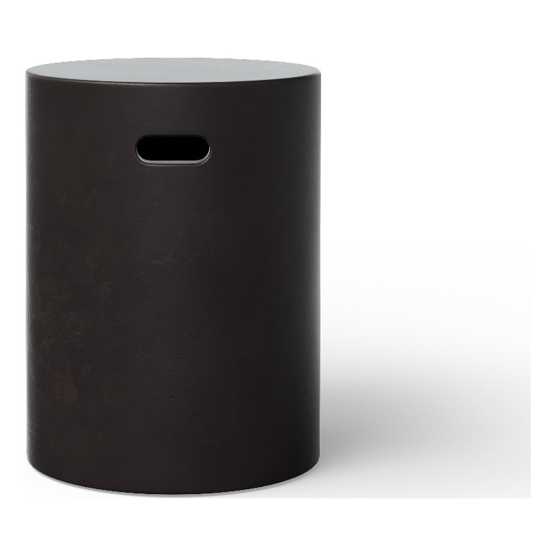 Urbia Mixx Cylinder Stool in Lava Black