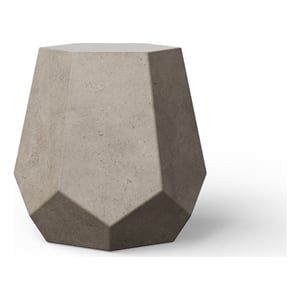 Urbia Mixx Faceted Stool in Dark Gray