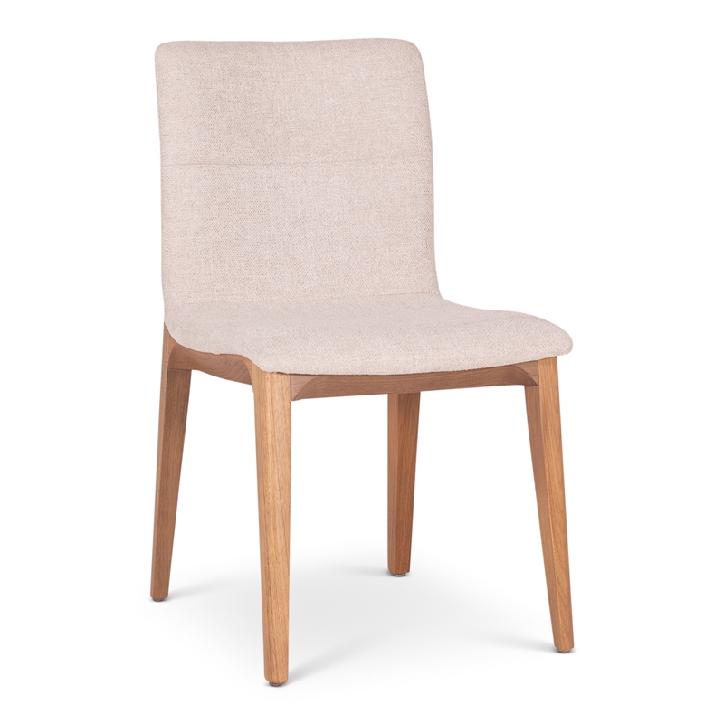 Urbia Modern Brazilian Godan Side Chair in Harvest Natural Seat Domasco Frame