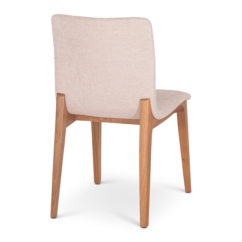 Urbia Modern Brazilian Godan Side Chair in Harvest Natural Seat Domasco Frame