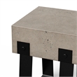 Urbia Mixx Industrial Stool in Black Legs Dark Gray Seat
