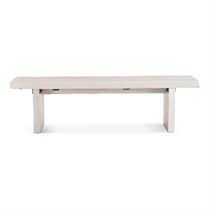Urbia 65&quot Brooks Bench in White Wash Frame