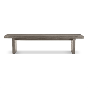 Urbia 78&quot Brooks Bench in Sandblasted Grey Frame