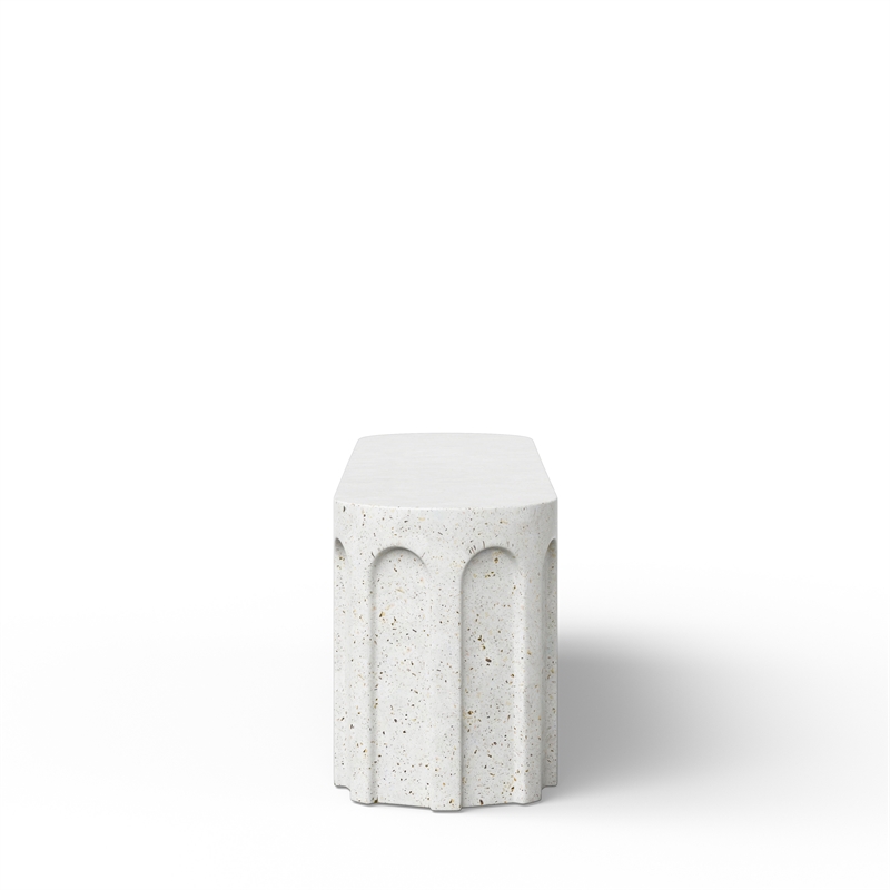Urbia Mixx Atlas Bench in Ivory Terrazzo