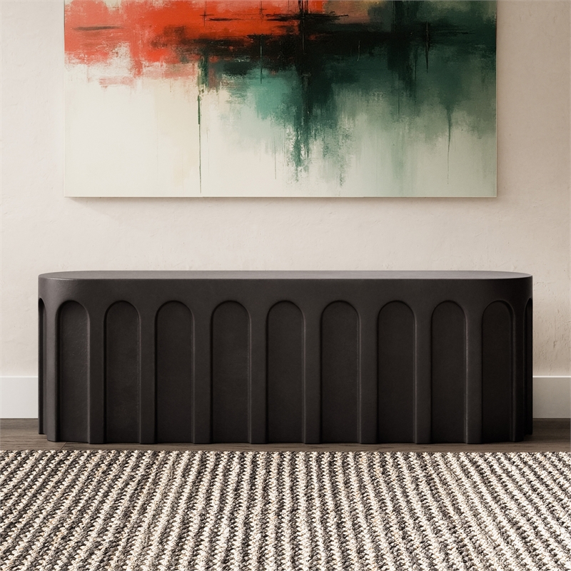 Urbia Mixx Atlas Bench in Lava Black